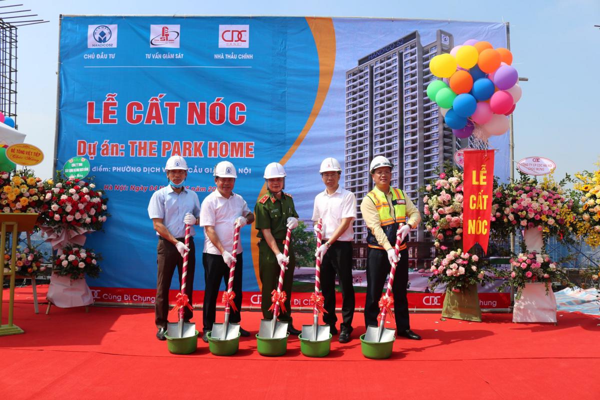 CDC Hà Nội cất nóc Dự án THE PARK HOME