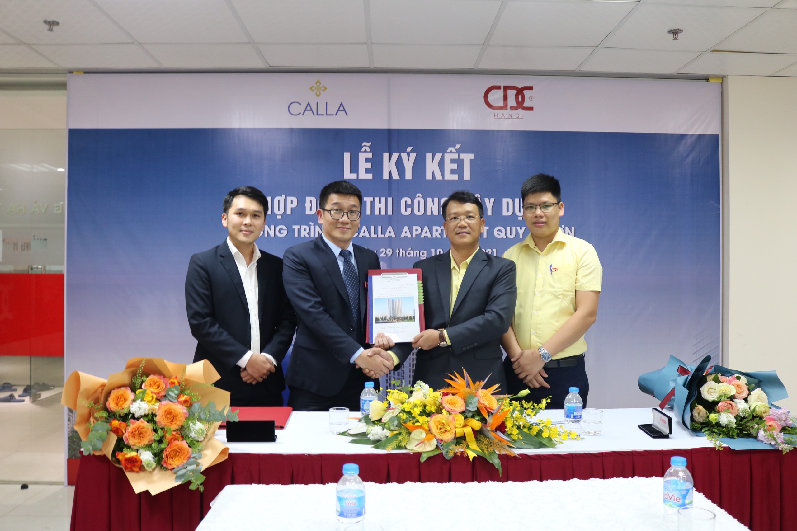 Lễ ký kết hợp đồng thi công xây dựng Dự án Calla Apartment Quy Nhơn
