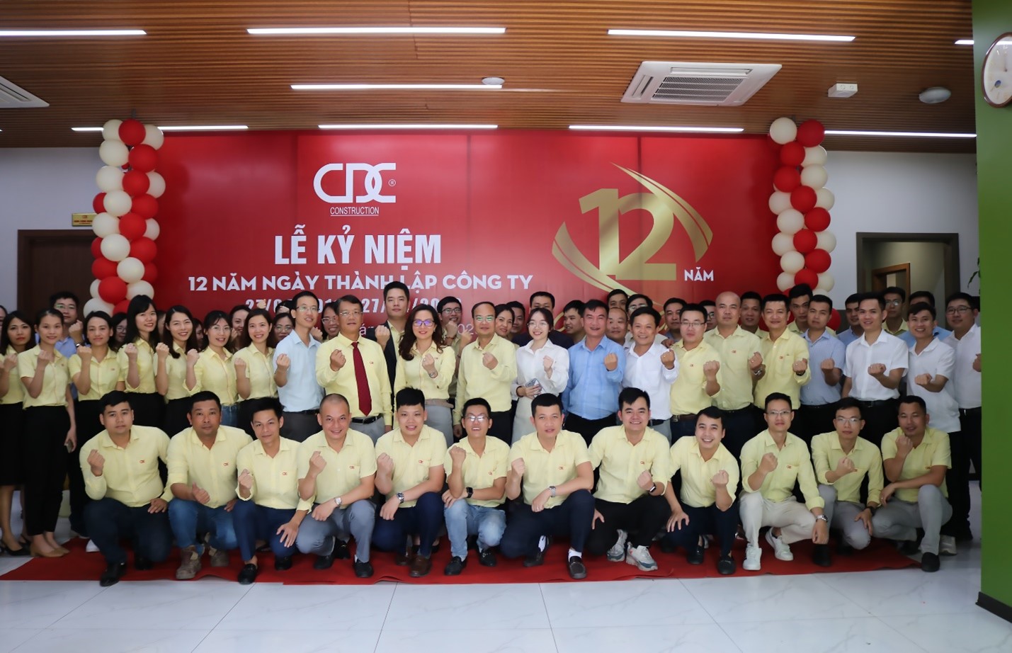 Chúc mừng kỷ niệm 12 năm thành lập Công ty Cổ phần Xây dựng CDC (27/04/2011 – 27/04/2023)